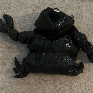 Luxurious Black Plush Dog Toy